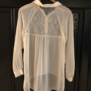 BRAND NEW LC Lauren Conrad blouse with lace back